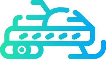 Snowmobile Creative Icon Design vector