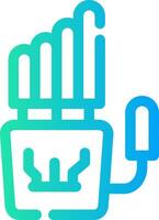 Robot Hand Creative Icon Design vector
