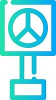 Peace Sign Creative Icon Design vector