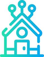 hogar red creativo icono diseño vector