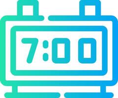 Digital Clock Creative Icon Design vector