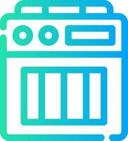 Amplifier Box Creative Icon Design vector