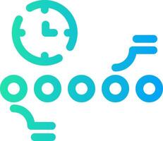 Circle Accent Timeline Creative Icon Design vector