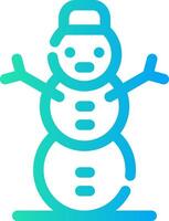 diseño de icono creativo de muñeco de nieve vector