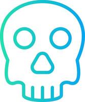 diseño de icono creativo de calavera vector