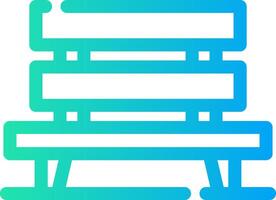 Bench Creative Icon Design vector