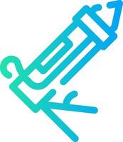 Caulk Gun Creative Icon Design vector