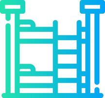 Bunk Bed Creative Icon Design vector