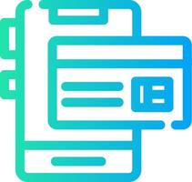 Online Payment Creative Icon Design vector