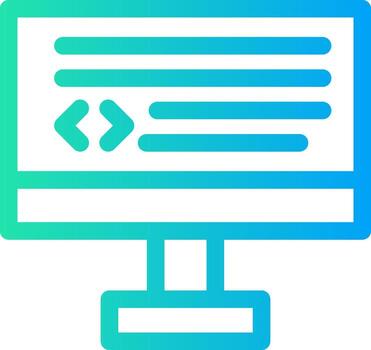 diseño de icono creativo de codificación vector