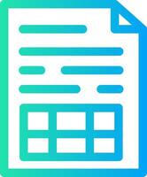 Spreadsheet Creative Icon Design vector