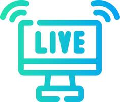 Live Streaming Creative Icon Design vector