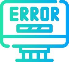 Error Creative Icon Design vector