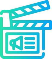 Cinema Ad Creative Icon Design vector