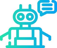 Chatbot Creative Icon Design vector