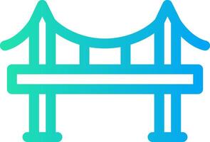 diseño de icono creativo de puente vector