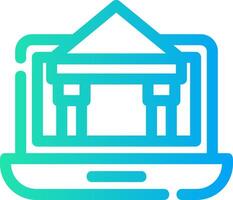 Line Different Gradient Design vector