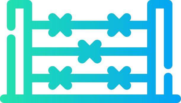 diseño de icono creativo de alambre de púas vector