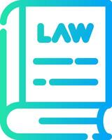 Law Book Creative Icon Design vector