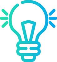 Light Bulb Creative Icon Design vector