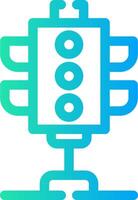 Traffic Lights Creative Icon Design vector
