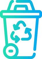 Recycling Bin Creative Icon Design vector