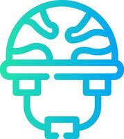 diseño de icono creativo de casco vector