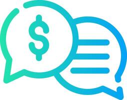 Business Dialog Creative Icon Design vector