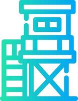 Watchtower Creative Icon Design vector