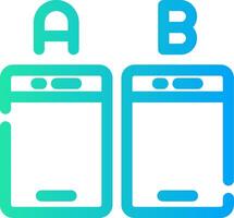Line Different Gradient Design vector