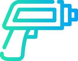 Thermometer Gun Creative Icon Design vector
