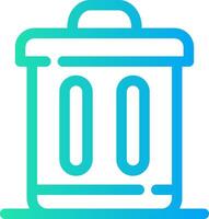 Trash Bin Creative Icon Design vector