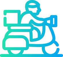 Delivery Bike Creative Icon Design vector