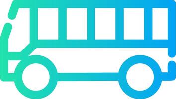 Bus Creative Icon Design vector