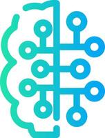 Artificial Intelligence Creative Icon Design vector