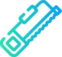 Hack Saw Creative Icon Design vector