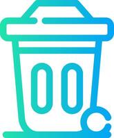 Dustbin Creative Icon Design vector