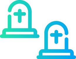 Cemetery Creative Icon Design vector