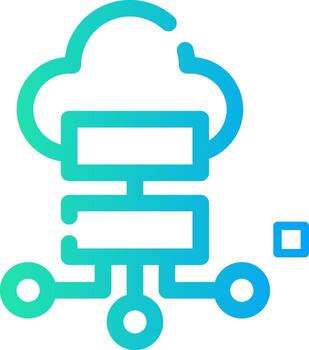 nube almacenamiento creativo icono diseño vector