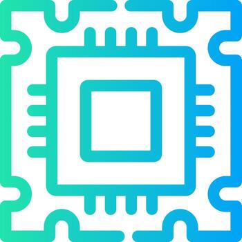 Processor Creative Icon Design vector