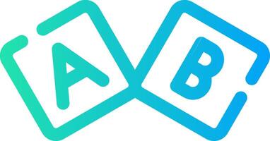 Abc Block Creative Icon Design vector
