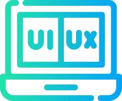 Line Different Gradient Design vector