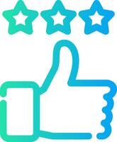 Thumbs Up Creative Icon Design vector