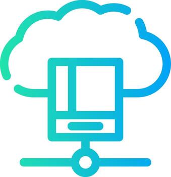 estudiar base de datos creativo icono diseño vector