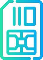 Simcard Creative Icon Design vector