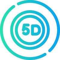 5d datos almacenamiento creativo icono diseño vector