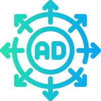 Advertising Submission Creative Icon Design vector