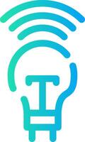 Smart Bulb Creative Icon Design vector
