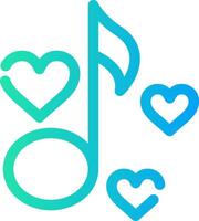 Love Song Creative Icon Design vector