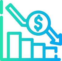 Bar Graph Creative Icon Design vector